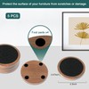 Wood Coasters for Drinks, Minacun Absorbent Coaster Sets of 5,