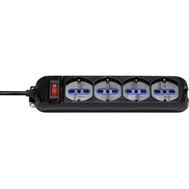 Brennenstuhl Eco-Line 1150739314 Power Strip with Switch 4-Way Black 29 cm - 3 m