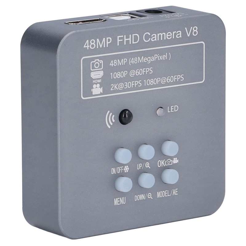Microscope Camera 48MP 2K 1080P 60FPS HD Industrial Video Camera