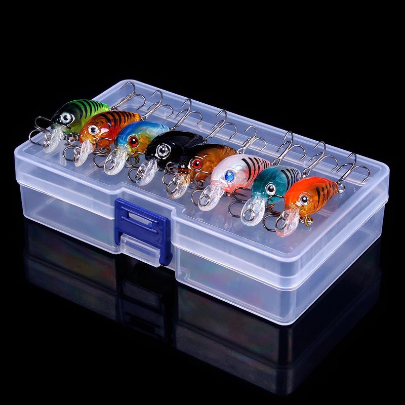 Generic Steinn 8 Wobbler Crankbait Artificial Bait Set | Predator