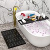 Domax Bathtub Caddy Tray Expandable Bamboo Tub Tray for Luxury
