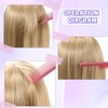 10 Stück Haarbürsten-Set, Nylon-Haarbürsten für den Salon, doppelseitige Haarkantenbürste, glatter