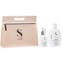 Semi Di Lino Gift Pack – Diamond Illuminating Low Shampoo 250ml + Diamond Extraordinary All-in-1 Fluid 125ml + Bolsa de Regalo | Alfaparf Milano