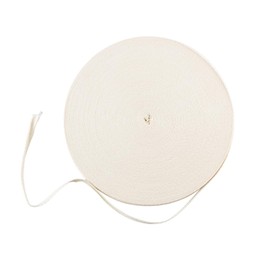 Cotton Twill Tape Ribbon, 1/2 Inch x 54.7 Yards Soft Natural Herringbone Webbing Tape Roll Twill, Beige Linen Fabric Ribbon Bias Book Binding Tape for DIY Crafts Sewing Knit