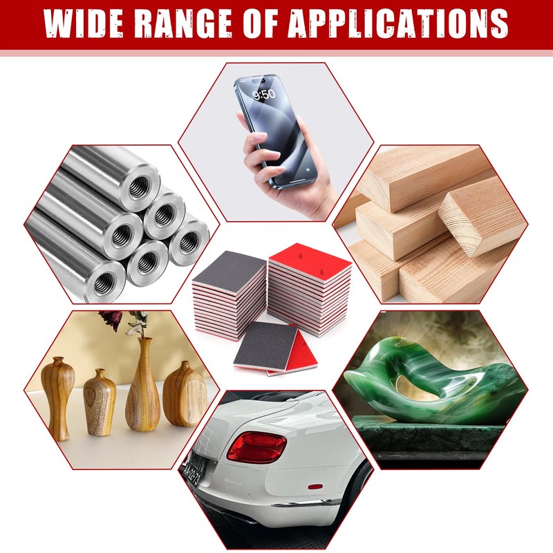 30 Stück Schleifschwämme, 180-3000Körnung,Flexibles Nass-Trocken-Schleifpapier, Handschleifblöcke,Schleifpads für Holz,Trockenbau,Metall,Farbe, Autokarosseriereparatur