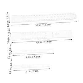 TOVINANNA Acrylic Watch Strap Mold Template DIY Clear Stencil for Handmade Crafting Versatile Patterns for Watch Bands and Artistic Projects