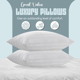 Sunshine Comforts Pillow Cases 4 pack Satin Stripes-Microfiber luxury Pillow Cases/Pillow Protectors, Hotel Quality Fabric & Wrinkle free pillowcase 4 pack (Standard Size 75x50 cm, White)
