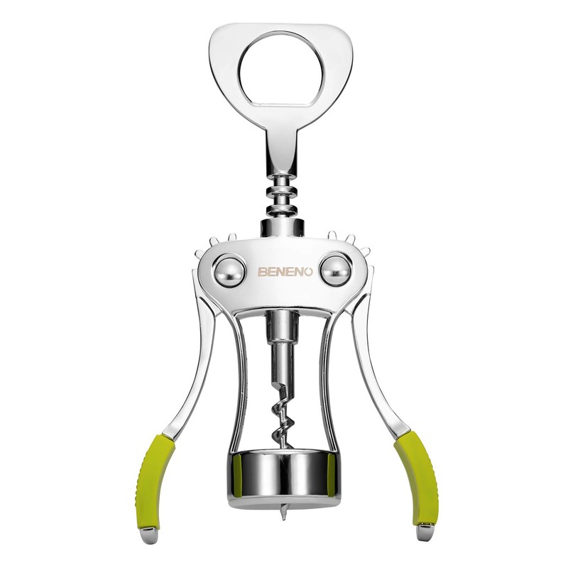 Beneno Wine Opener, Zinc Alloy Premium Wing Corkscrew with Multifunctional