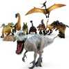 BIROHOSR Dinosaur Playset with 14" Indominus Rex & 8 Detailed