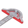Woodworker Edge Ruler Protractor Portable Stainless Steel Angle Measuring Tool