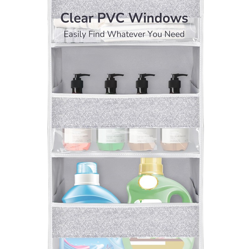 ULG 1 Pack Over Door Organizer with 5 Large Pockets