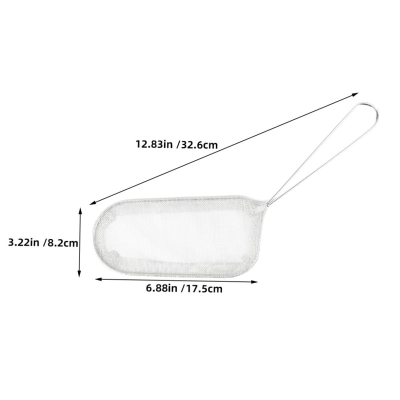 CIYODO Kitchen Frying Basket Ergonomic Stainless Steel Strainer Heat-Resistant Handle