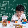 Kolewo4ever 48pcs HB Building Block Pencils Translucent Pencil Multicolor Non-