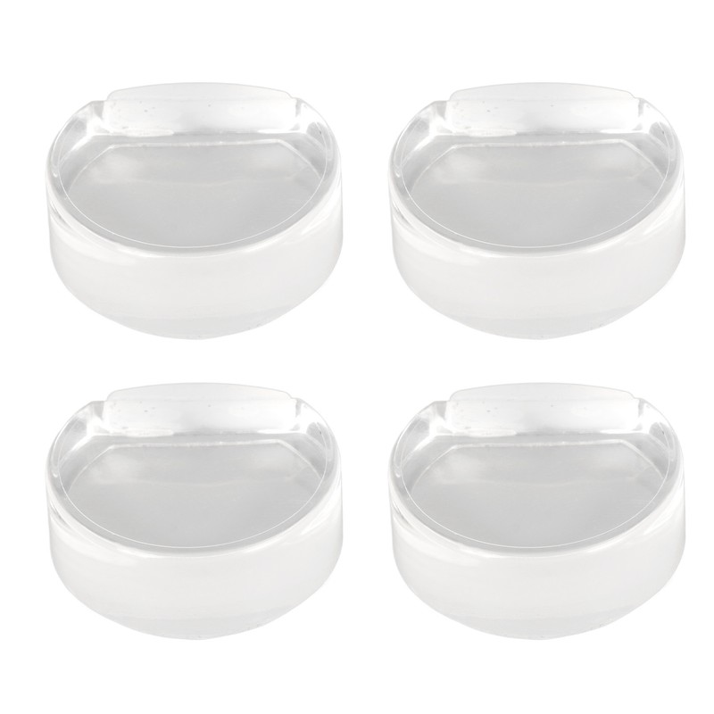 4pcs Transparent Door Stopper Soft Acrylic Door Holder Prevent Impact