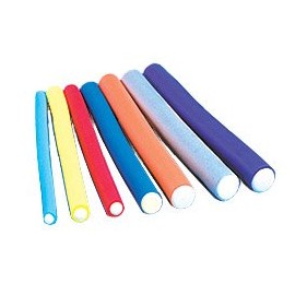 Flexible Twist-flex Hair Roller Rods, 11/16" Gray