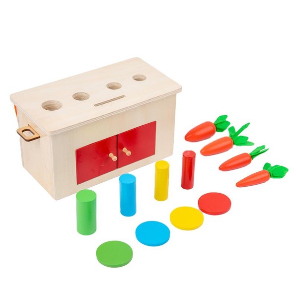 Adena Montessori 4-in-1 Play Kit Box for Infants,Toddlers and Babies