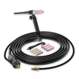 LOTOS MTT130 Lift TIG Torch for MIG225/MIG225SP Welder, WP-17V Welding gun with Dinse 35-50mm Quick Connector & 5/8-18 Argon Connector, 13FT Cable