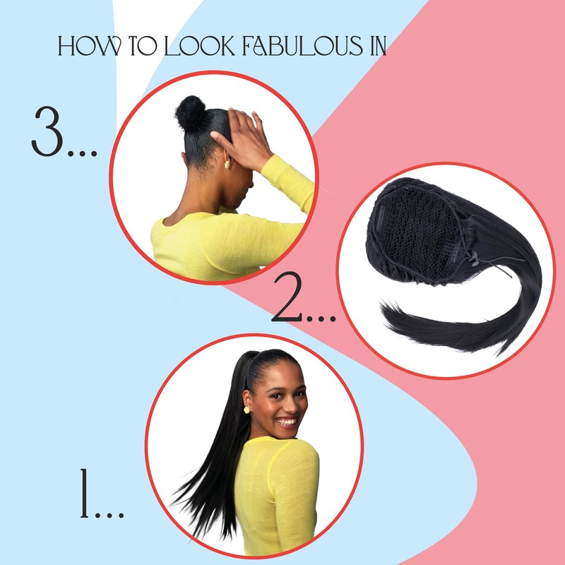 Prettyshop 65 cm Ponytail Hair Extension, Straight