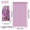 2 Pack 3.3 x 6.6 ft Pink Metallic Tinsel Foil
