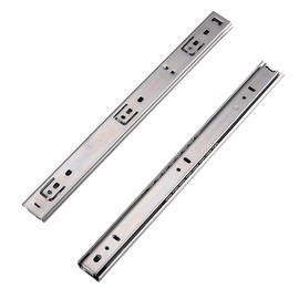 MOCNT 1 Pair (2 Piece) Heavy Duty 27mm Drawer Runners 10inch 250mm Drawer Rail Runners Ball Bearing Steel Drawer Slides Cabinet Sliding Extension Kitchen Desk Rail Runners