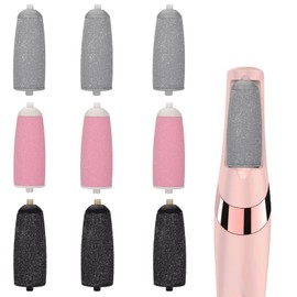 9 Pack Replacement Rollers Extra Coarse Rollers for Feet Roller Refill Heads Compatible with Finishing Touch Flawless Pedi Electric Tool File