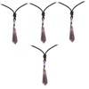 Baluue 4pcs Luxury Crystal Pendant Necklace Sturdy for Decor Fashion
