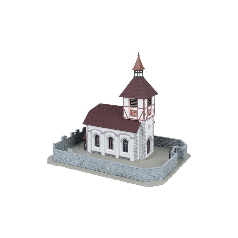 FALLER 130679 - Chiesa del villaggio con Kirchhof, scartamento H0