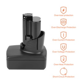 Shentec 12V 6.0A Battery Compatible with M12 48-11-2450 for 12V:48-11-2401 48-11-2420 48-11-2425 48-11-2440 Cordless Drill RED Lithium XC（2 Pack）