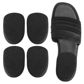2 Pairs Heel Cushion Cups, Silicone Heel Pad Anti-Slip, Heel Support Inserts for Plantar Fasciitis Achilles Tendonitis, Black