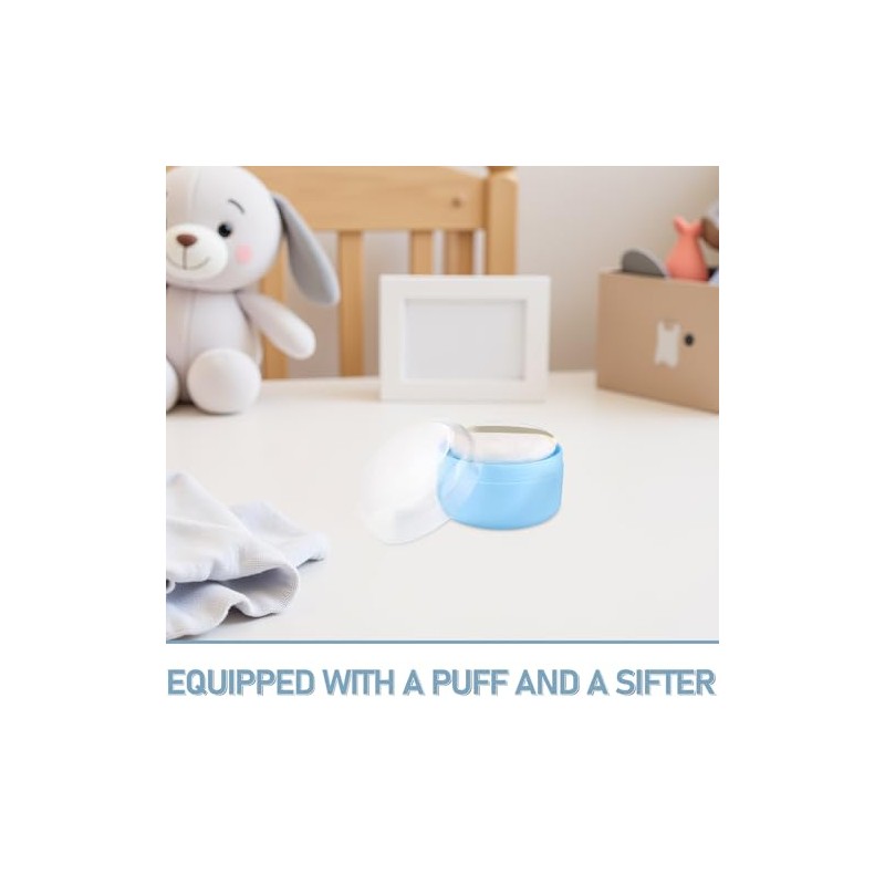 Aplicador de Talco para Cuerpo, Borla de Polvos para Niño