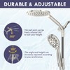 HOWUWEY Dual Shower Heads with Handheld Spray Combo, 7.5" High