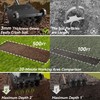 Lineware 9-Inch Lawn Aerator with Steel Handle,Heavy Duty Push Spike