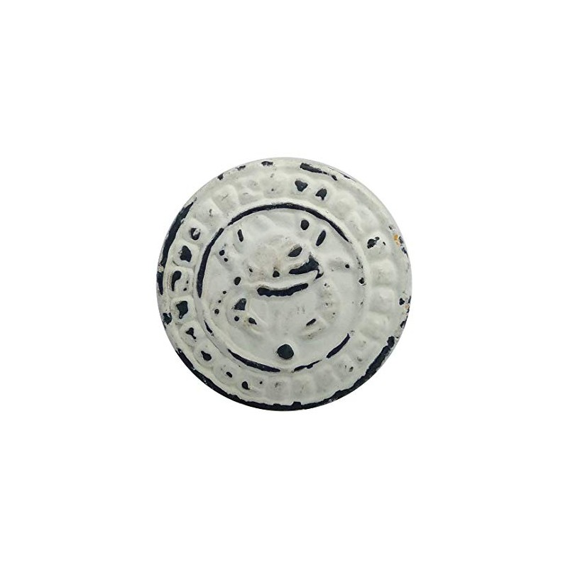 Infinity Decor Pack of 8 White Old Style Cast Iron