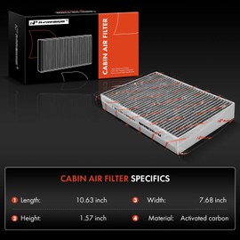 A-Premium 2-PC Cabin Air Filter with Activated Carbon Compatible with Land Rover Discovery Sport 2020-2025, Discovery 2025, Defender 90 2025, Defender 110 2025, Range Rover Evoque 2020-2025, L4 2.0L