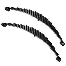 RUSSO 2 Pack Trailer Leaf Spring 6 Leaf Double Eye 3500lbs for 7000 lbs Axle