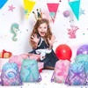 12 Pcs Mermaid Drawstring Bag Ocean Theme Backpack Organizer Great