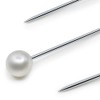 Dritz Petite Perlado Tamaño 12 3/4 pulgadas Blanco Perla Cabezales