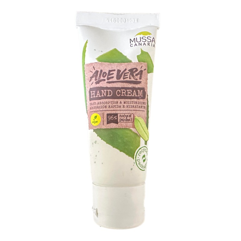 Mussa Canaria Vegane Handcreme mit Aloe Vera, Reisegröße, 40 ml
