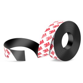 DTLHCNCT Strong Adhesive Magnetic Tape Strip Roll- 1" x 16 ft, Cuttable Magnetic Sheets for,DIY Art Projects, Whiteboards, Fridge Organization - Ideal for Home, School, Office Use.(0.06" Thick)