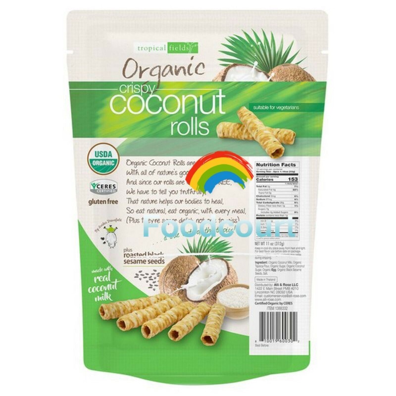 Tropical Fields 3 Packs Tropical Fields Organic Crispy Coconut Rolls