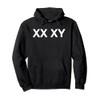XX XY (Text Only Txt Print) Pullover Hoodie