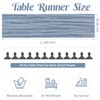 Dusty Blue 10FT Cheesecloth Table Runner Boho Gauze Fabric Table