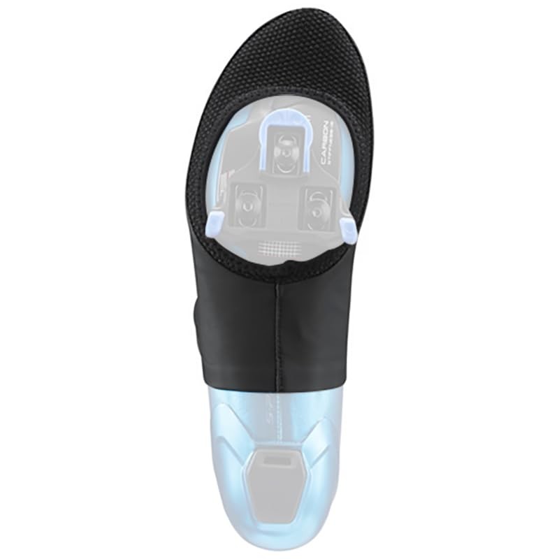 Shimano Clothing Men's, S-PHYRE Half Shoe Cover, Black, Size XL
