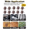Rocaris 10 Pack Flap Wheel, 120 Grit for Rotary Tools，1/8