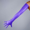 DooWay Women Long latex Gloves Faux Rubber 28" Stretch Cosplay