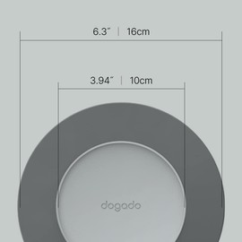 dogado Silicone Trivet, Non-Slip Detachable Mats, Multi-Purpose Pan Pads, Pot Holders, Coasters (Charcoal Grey)