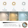 QJUZO Klemmlampe Bett, LED Leselampe Bett Touch Dimmbar 3 Farben