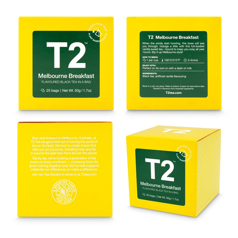 T2 Melbourne Breakfast Melbourne Breakfast 50g (2g x 25P) Tea