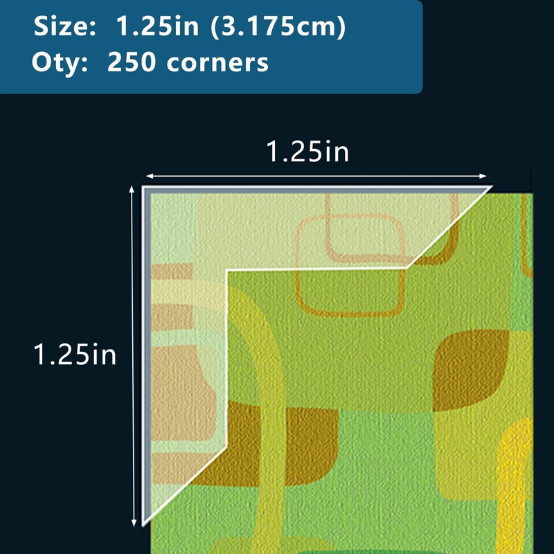 Lineco 378799 Photo Mounting Corner Full 1.25"