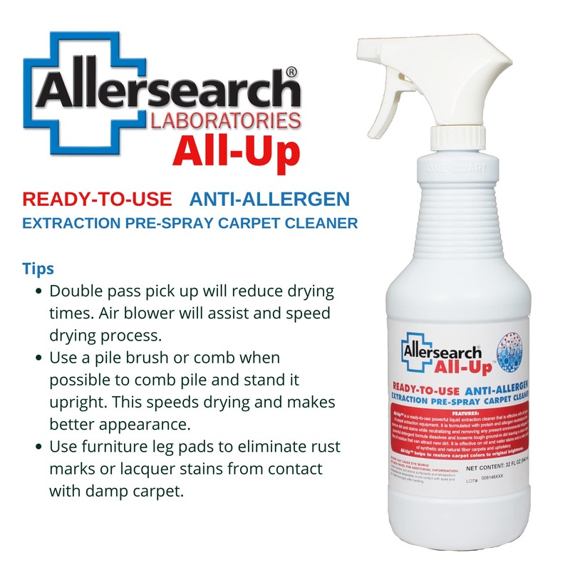 Allersearch All-Up Anti-Allergen Carpet Pre-Spray 32 Oz Ready to Use